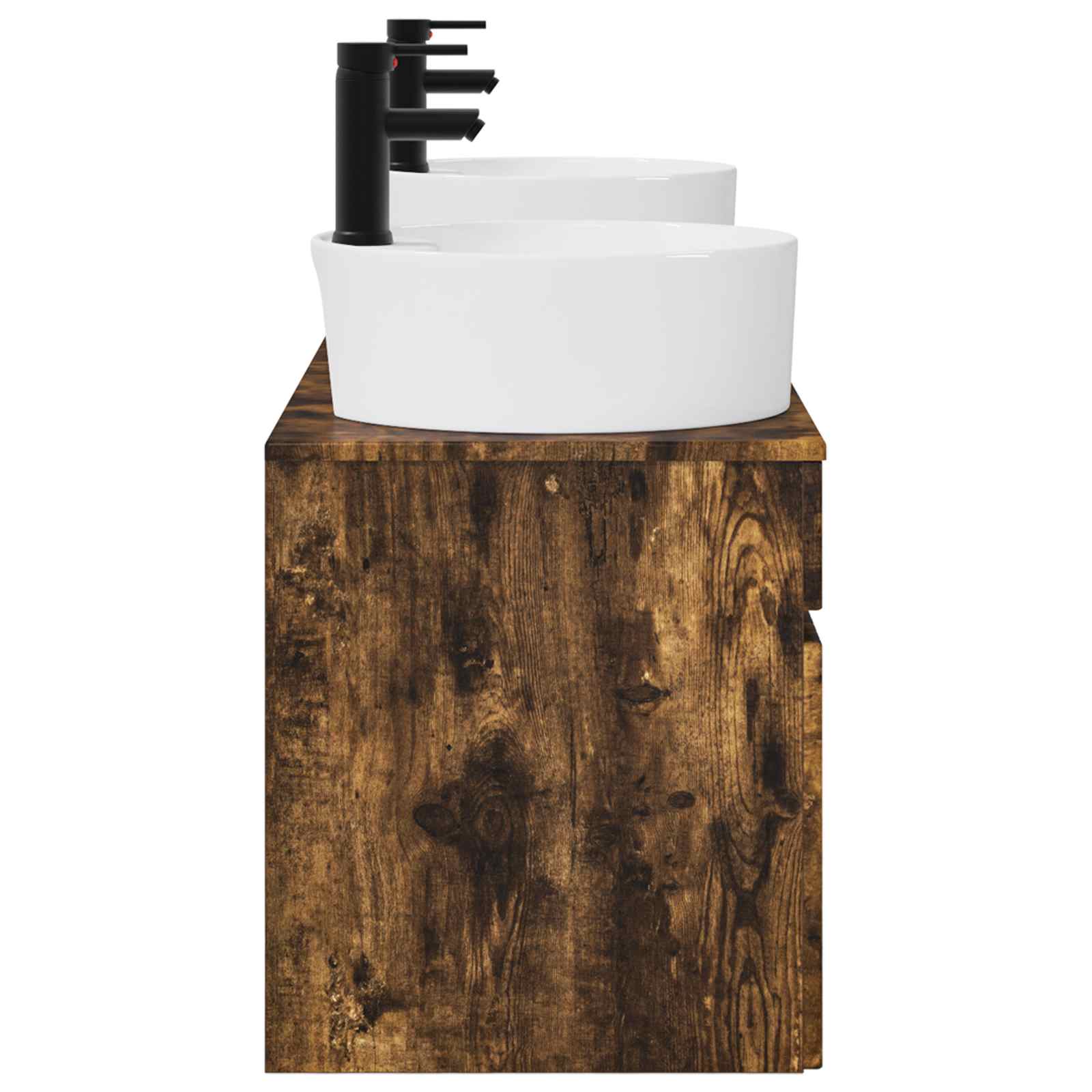vidaXL Zestaw Szafek Łazienkowych 3 szt. Dąb wędzony 49 x 44,5 x 65 cm