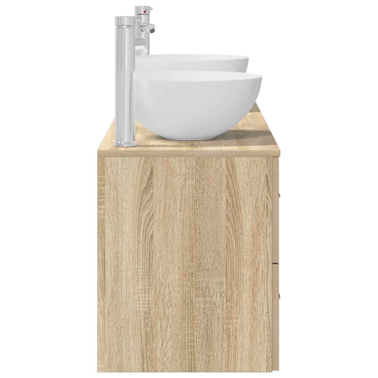 vidaXL Zestaw Szafek Łazienkowych 3 szt. dąb Sonoma 49,5 x 35 x 63 cm