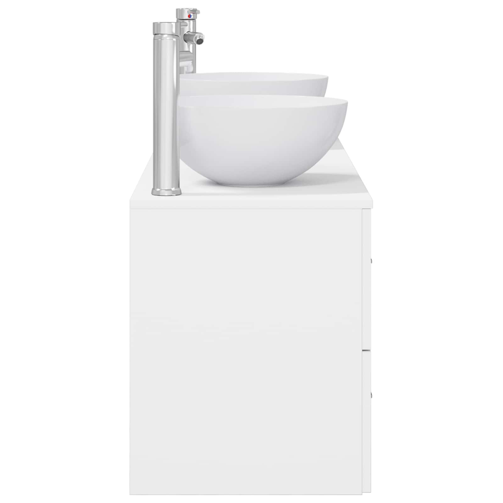 vidaXL Zestaw Szafek Łazienkowych 3 szt. Biały 49,5 x 35 x 63 cm