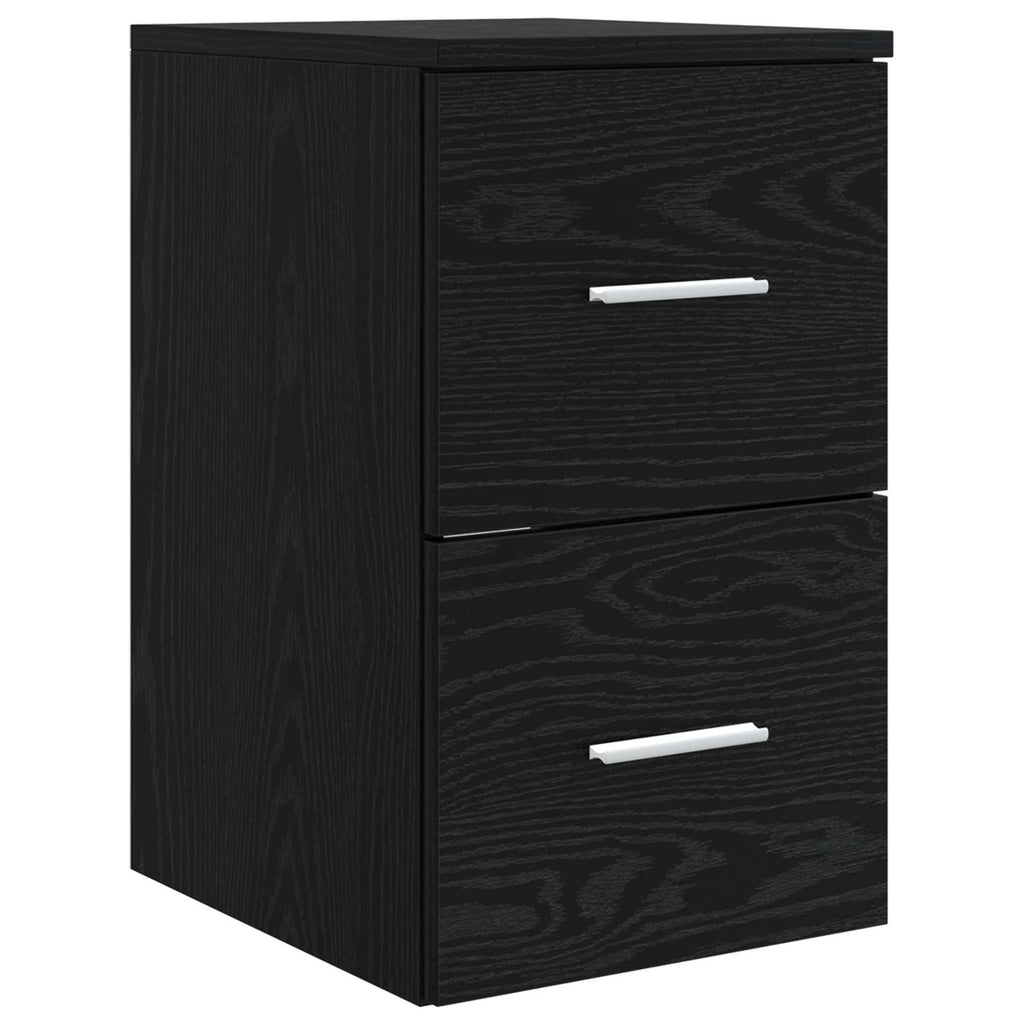 vidaXL Zestaw mebli łazienkowych 3 szt. Czarny 49,5 x 44,5 x 65 cm