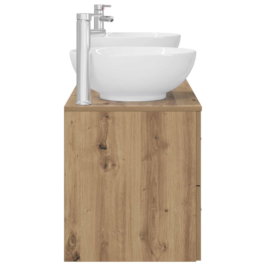 vidaXL Zestaw mebli łazienkowych 3 szt. Dąb artisan
