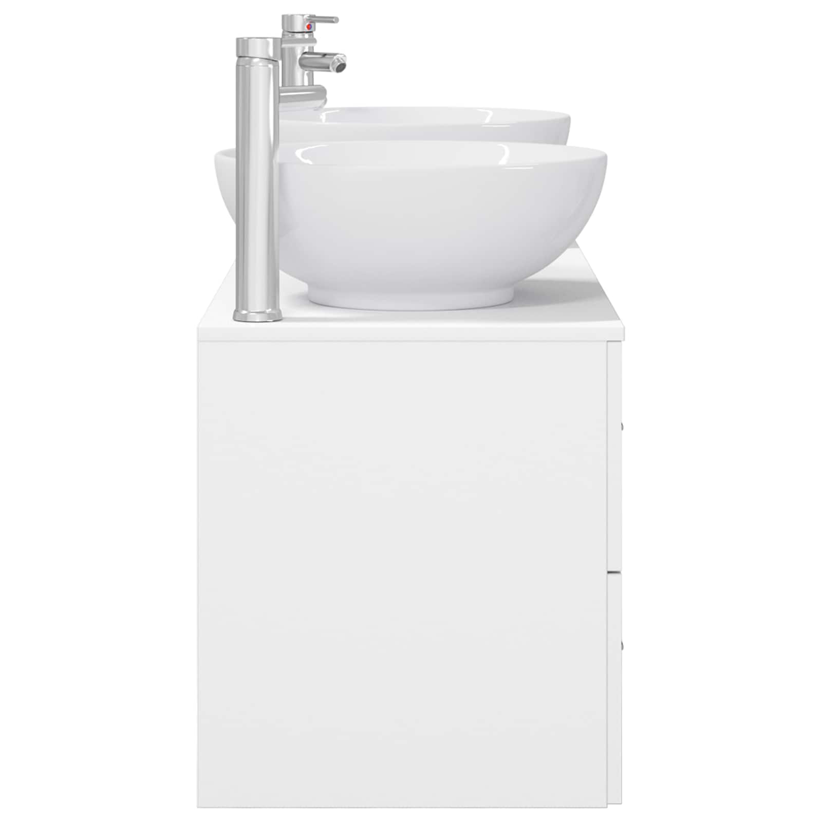 vidaXL Zestaw mebli łazienkowych 3 szt. Biały 49,5 x 44,5 x 65 cm