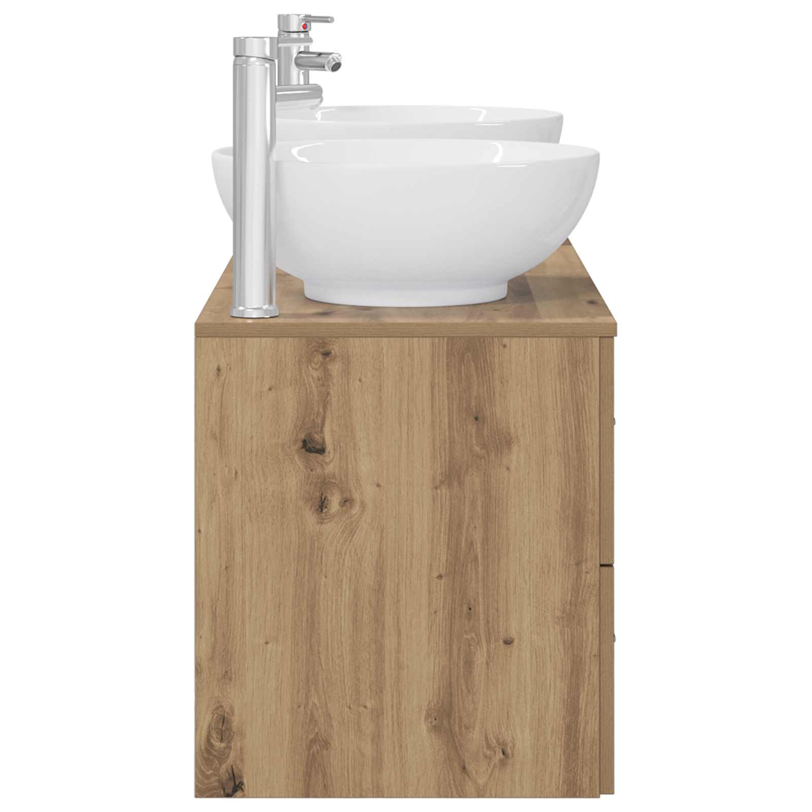 vidaXL Zestaw mebli łazienkowych 3 szt. Dąb artisan
