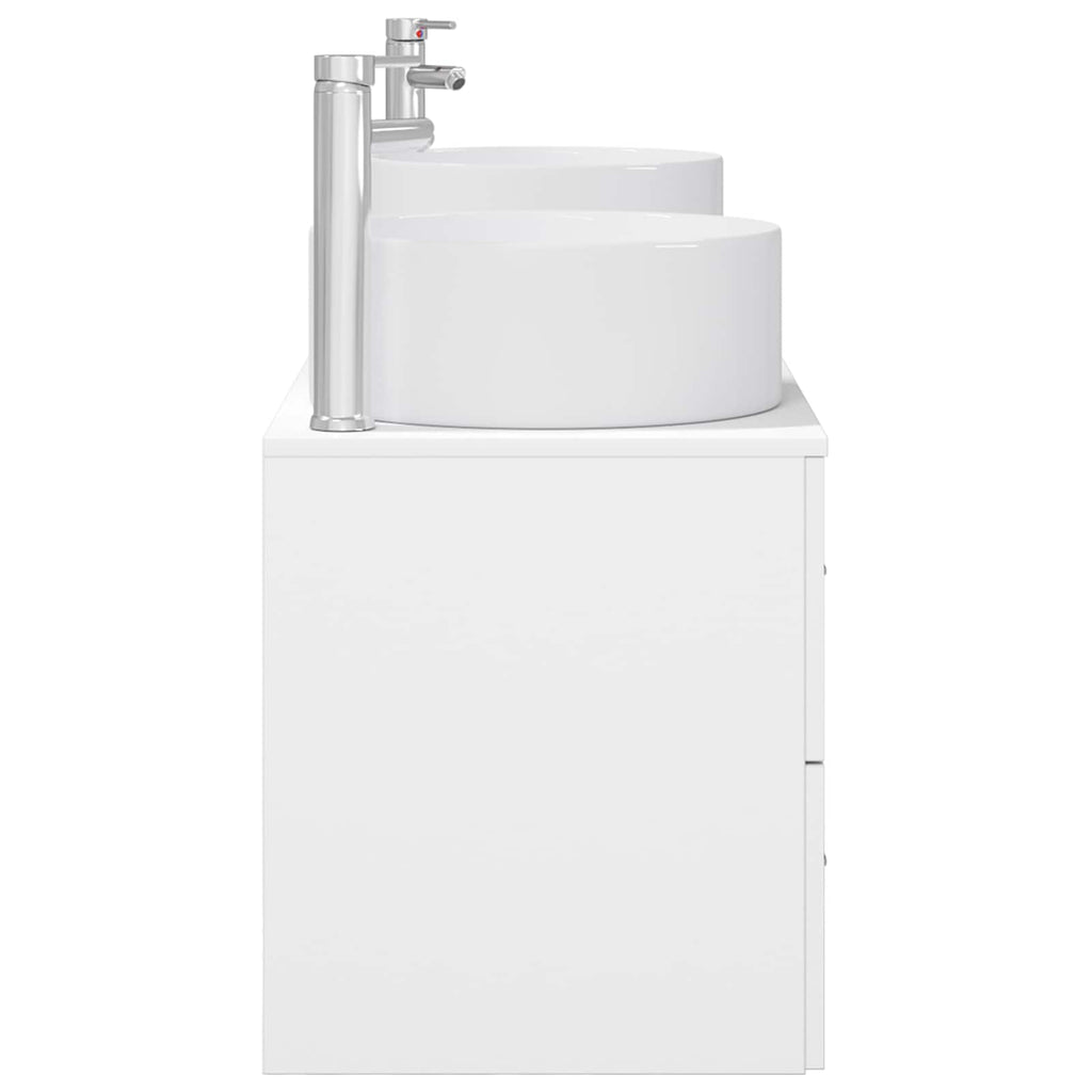 vidaXL Zestaw mebli łazienkowych 3 szt. Biały 49,5 x 44,5 x 65,5 cm