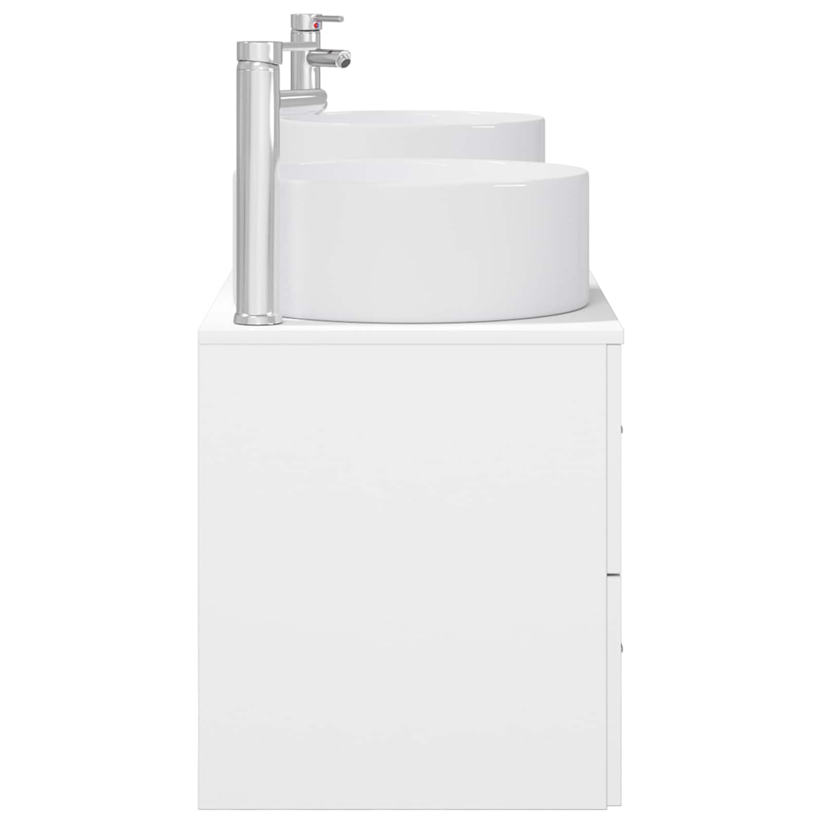 vidaXL Zestaw mebli łazienkowych 3 szt. Biały 49,5 x 44,5 x 65,5 cm