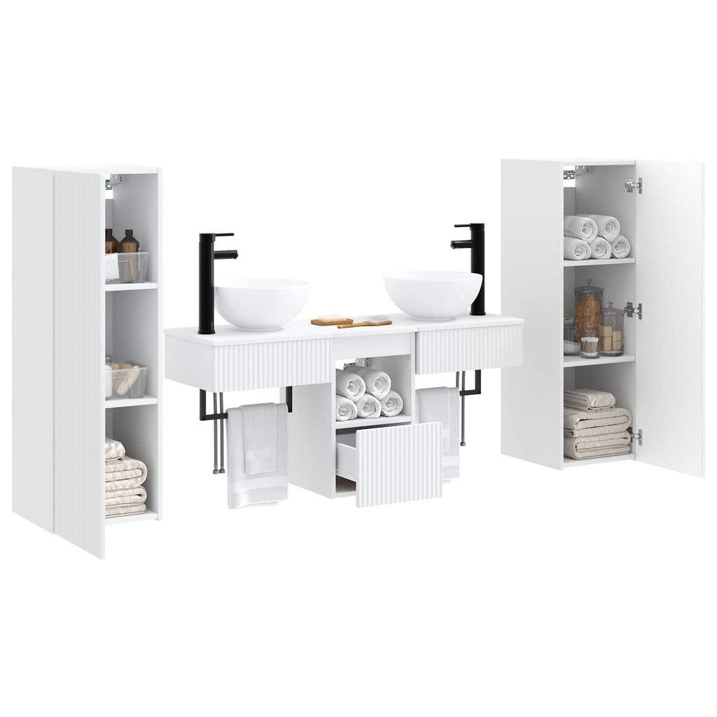 vidaXL Zestaw mebli łazienkowych 5 szt. Biały 33 x 34,5 x 100 cm