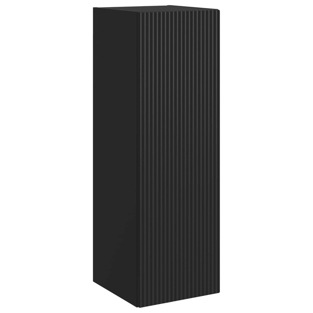 vidaXL Zestaw mebli łazienkowych 5 szt. Czarny 33 x 34,5 x 100 cm