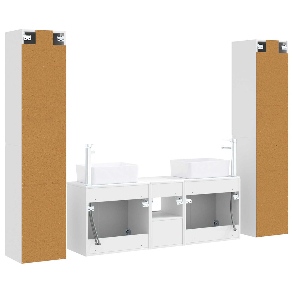 vidaXL Zestaw mebli łazienkowych 5 szt. Biały 33 x 34,5 x 160 cm