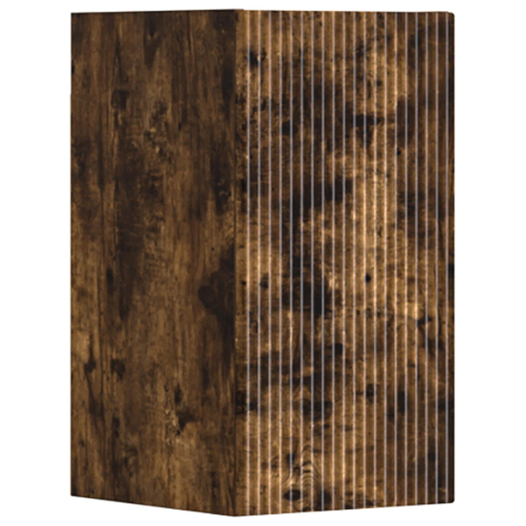 vidaXL Zestaw mebli łazienkowych 3 szt. Dąb wędzony 33 x 34,5 x 160 cm
