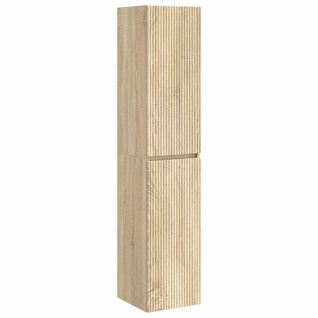 vidaXL Zestaw mebli łazienkowych 3 szt. dąb Sonoma 33 x 34,5 x 160 cm