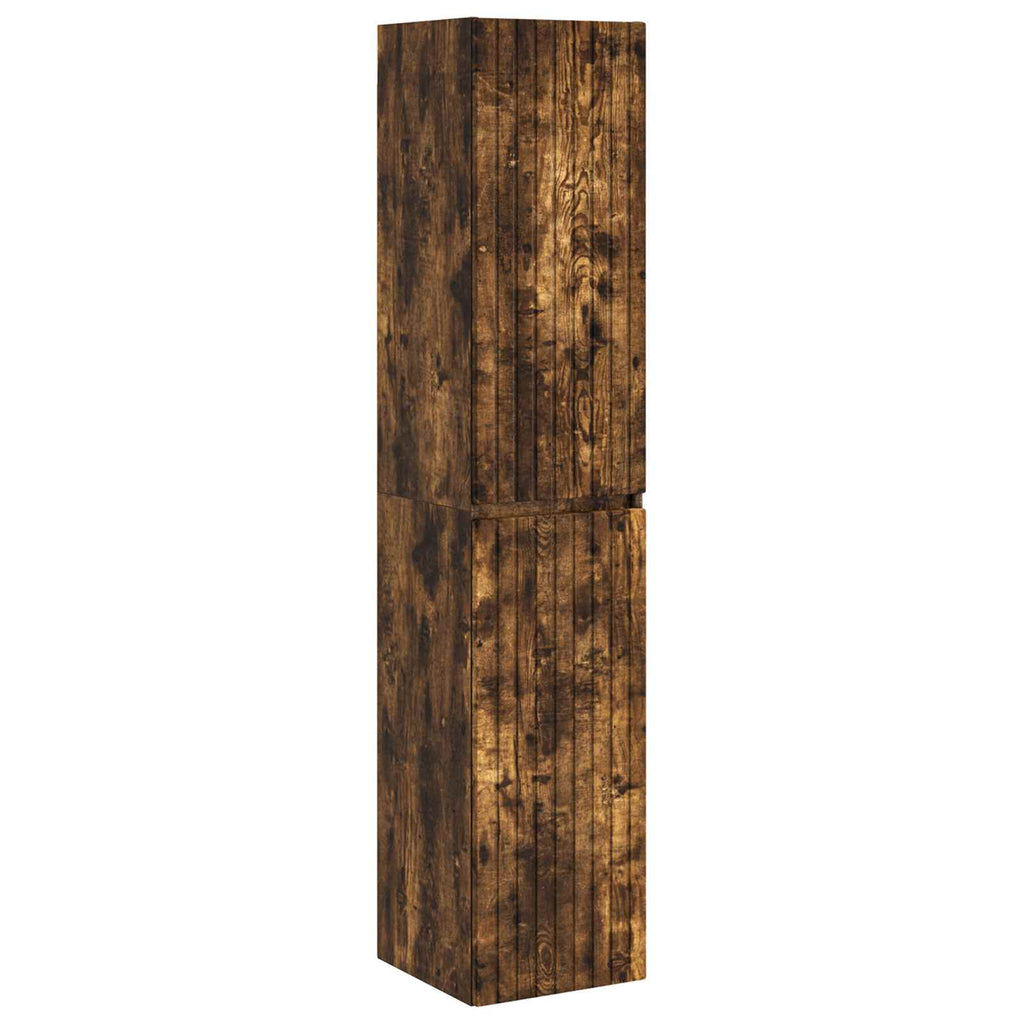 vidaXL Zestaw mebli łazienkowych 3 szt. Dąb wędzony 33 x 34,5 x 160 cm