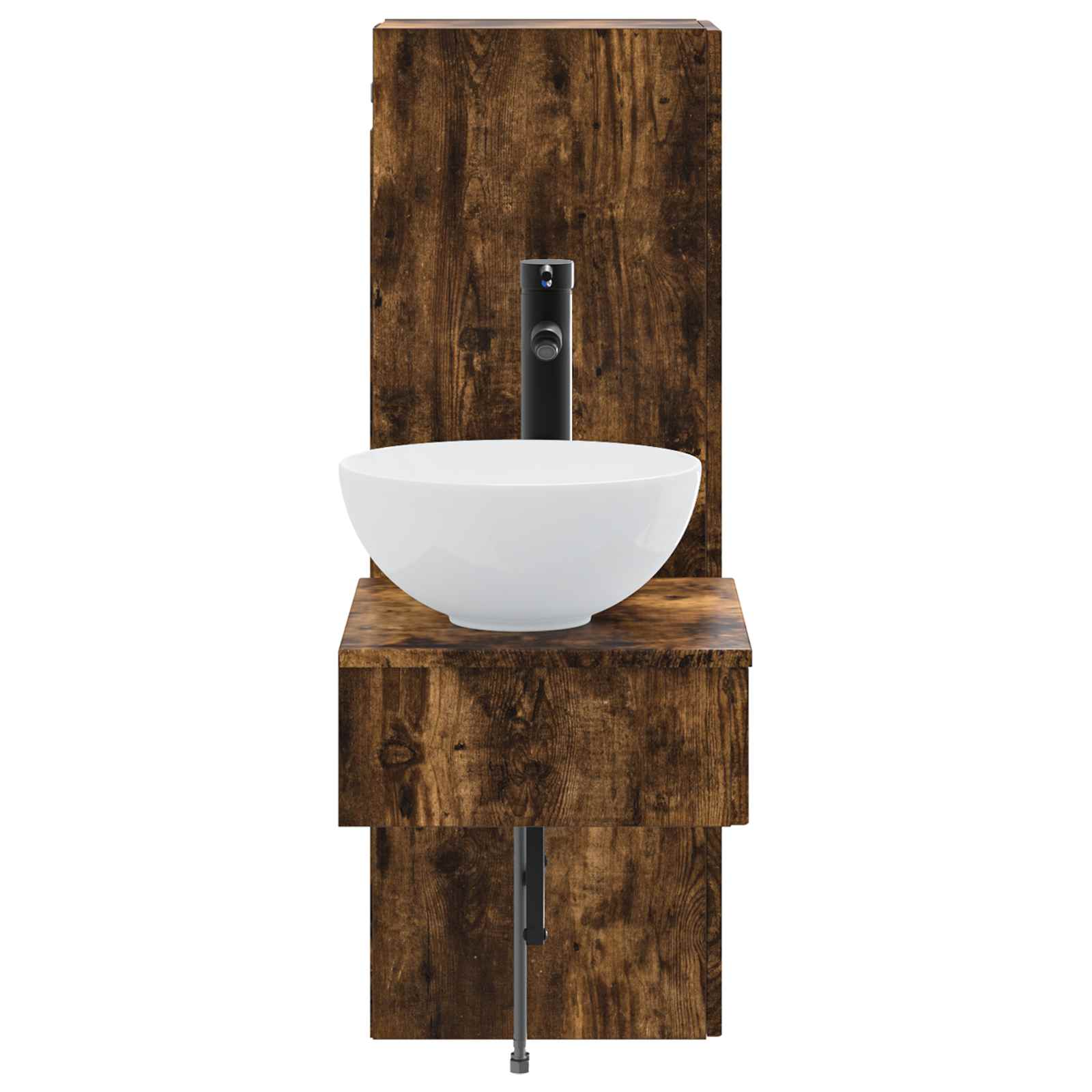 vidaXL Zestaw mebli łazienkowych 2 szt. Dąb wędzony 33 x 34,5 x 100 cm