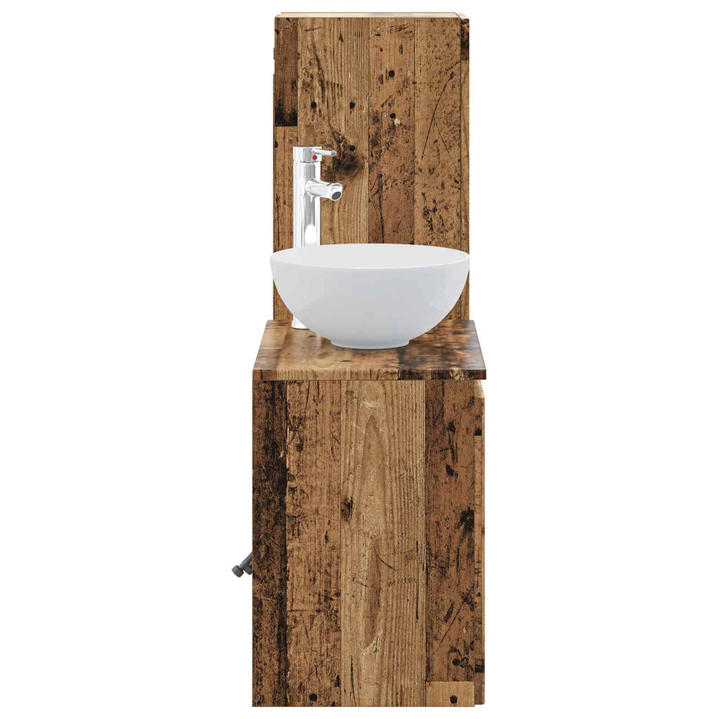 vidaXL Zestaw mebli łazienkowych 2 szt. Stare drewno