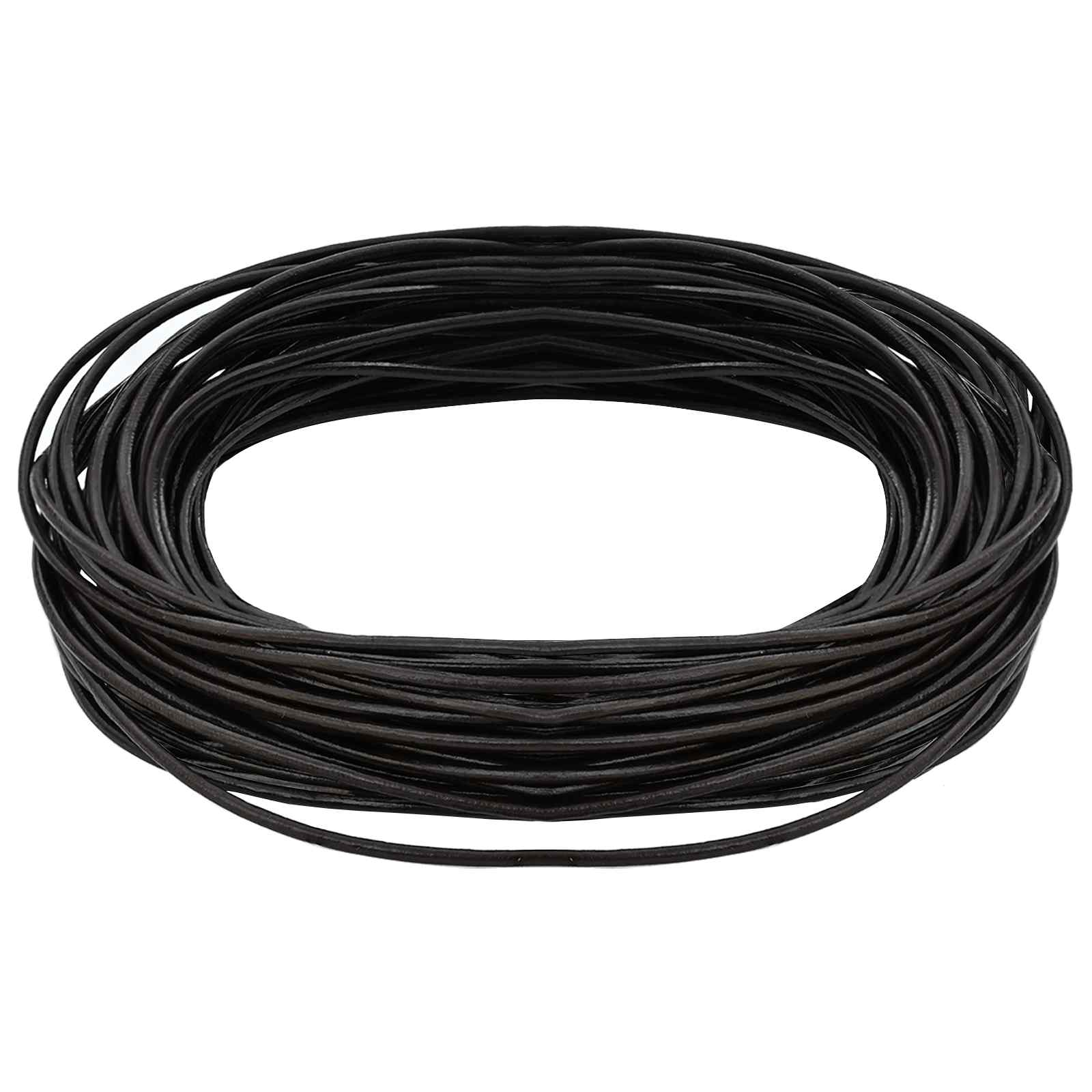 vidaXL Sznur skórzany Ciemny brąz Ø2 mm x 50 m Skóra