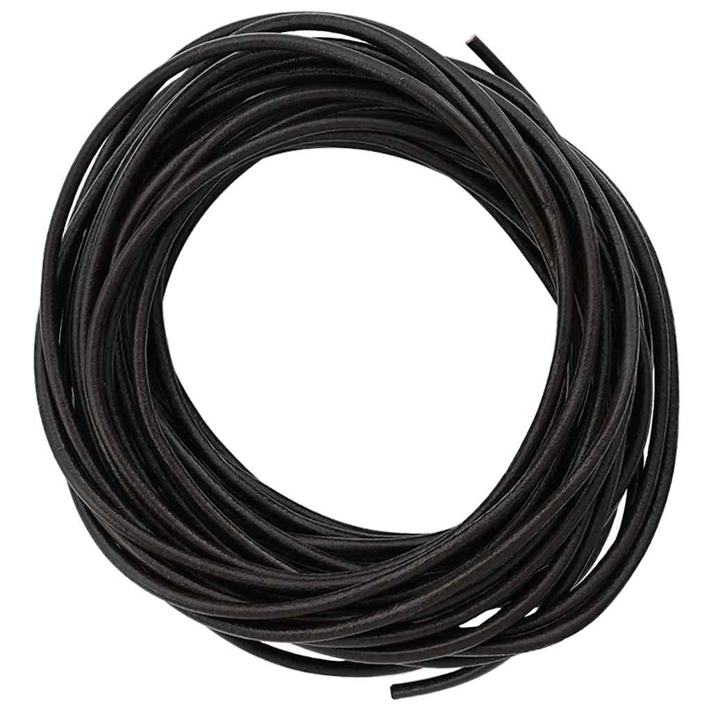 vidaXL Sznur skórzany Ciemny brąz Ø2,5 mm x 10 m Skóra