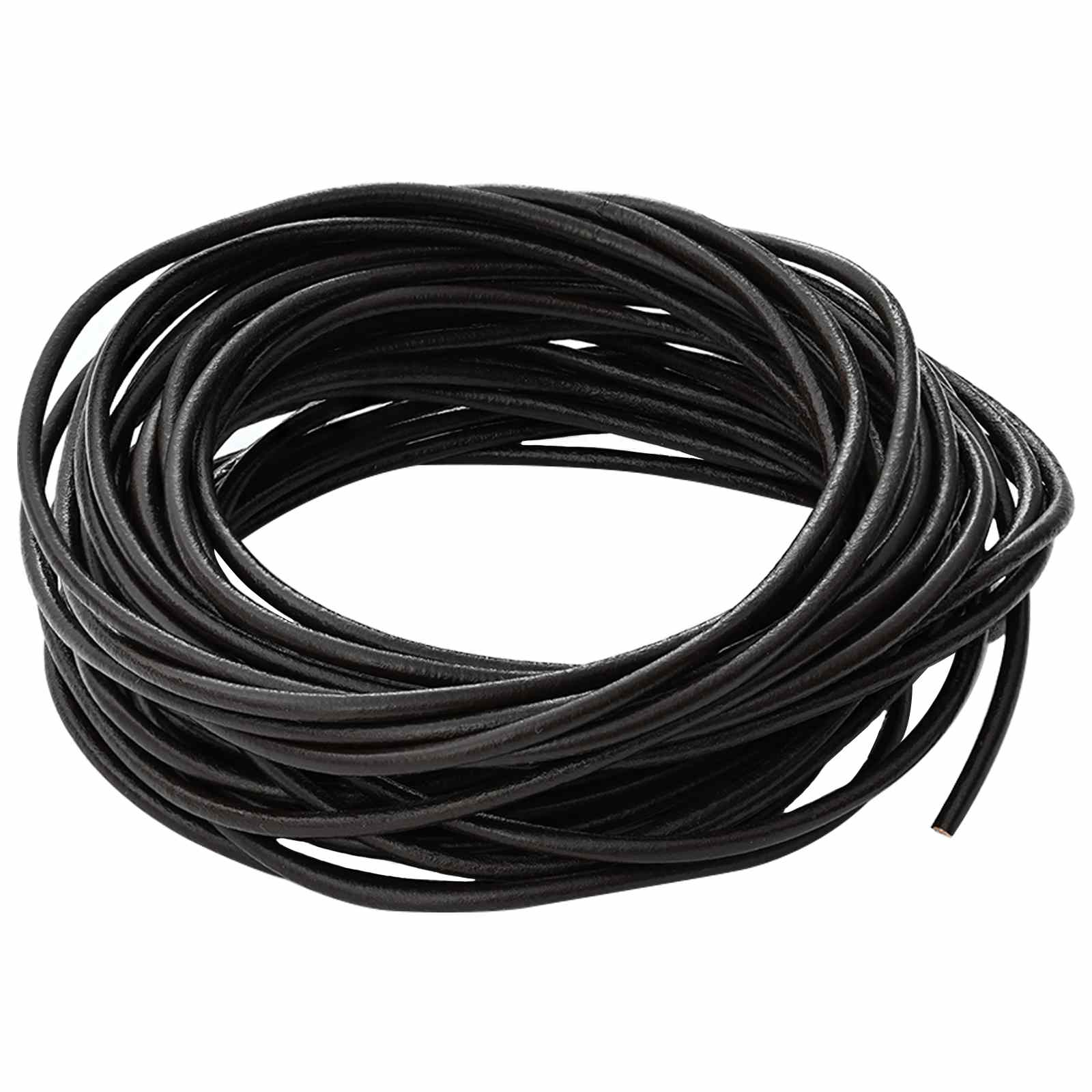 vidaXL Sznur skórzany Ciemny brąz Ø3 mm x 5 m Skóra