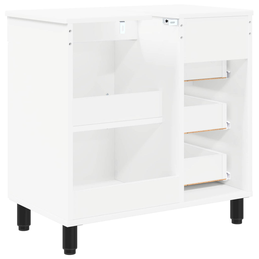vidaXL Jednostka toaletowa Biały 60 x 35 x 60 cm Drewno inżynieryjne
