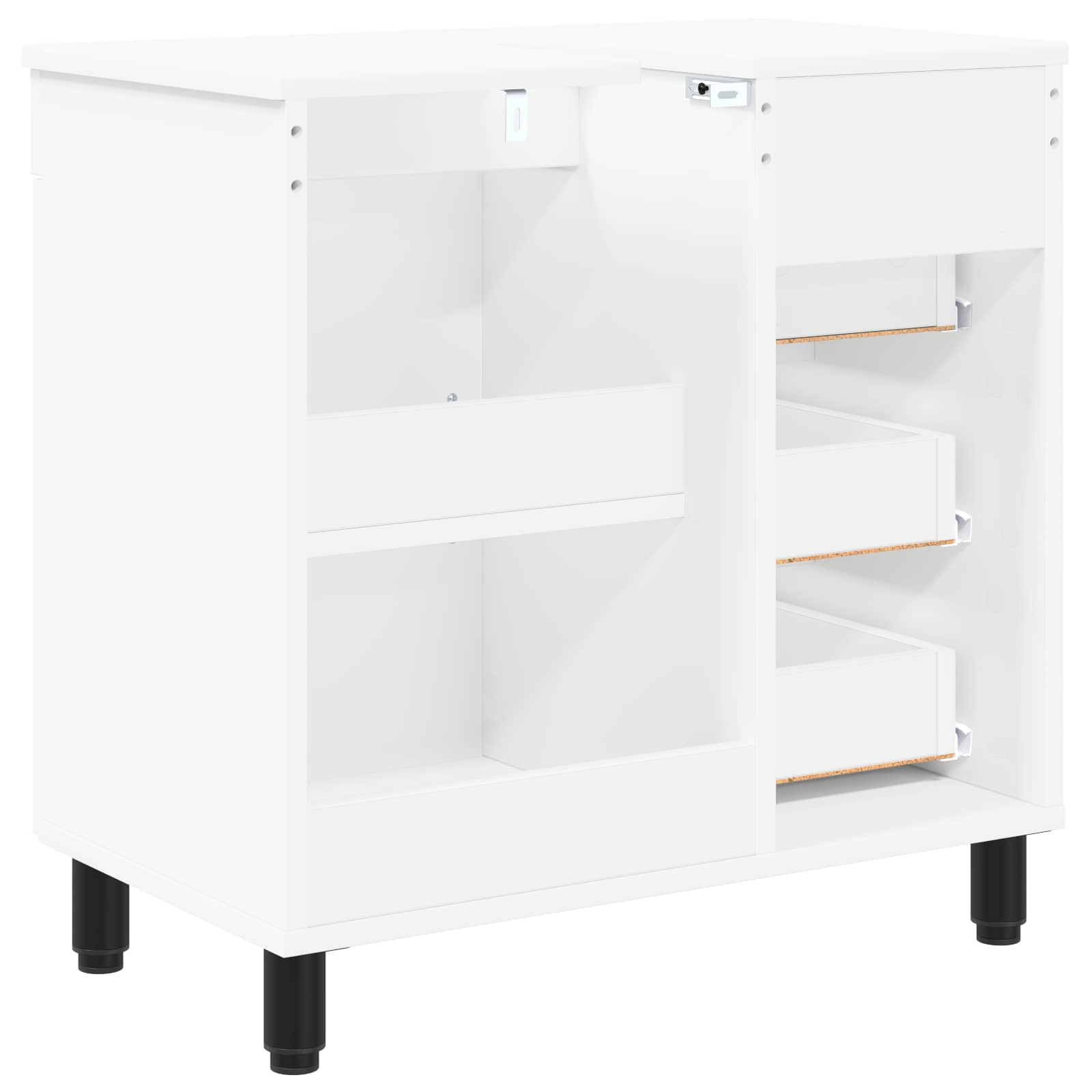 vidaXL Jednostka toaletowa Biały 60 x 35 x 60 cm Drewno inżynieryjne