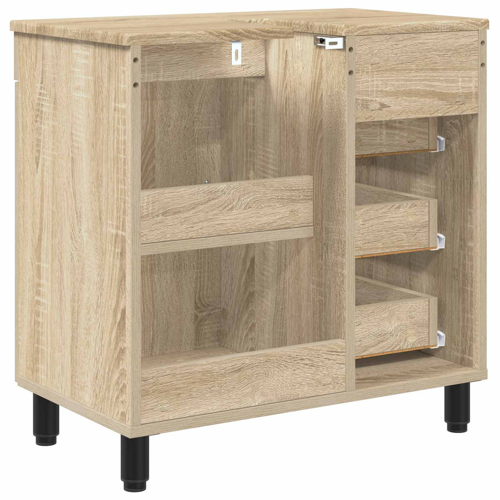 vidaXL Jednostka toaletowa dąb Sonoma 60 x 35 x 60 cm