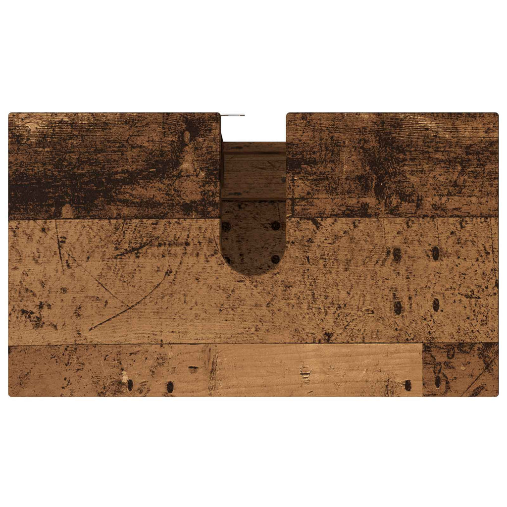 vidaXL Jednostka toaletowa Stare drewno 60 x 35 x 60 cm