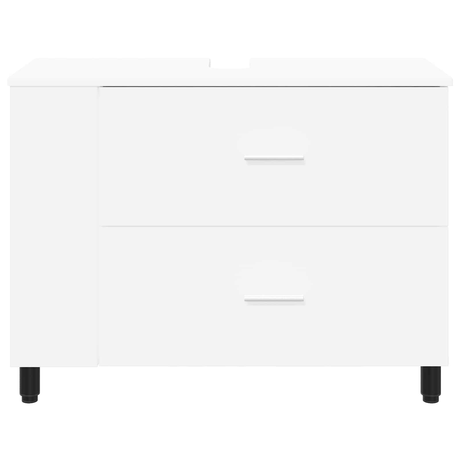 vidaXL Jednostka toaletowa Biały 80 x 35 x 60 cm Drewno inżynieryjne