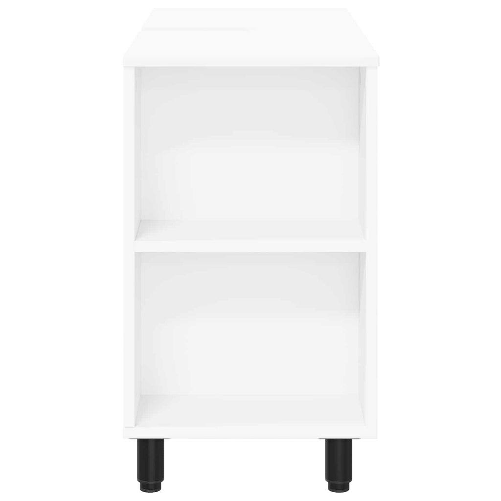 vidaXL Jednostka toaletowa Biały 80 x 35 x 60 cm Drewno inżynieryjne