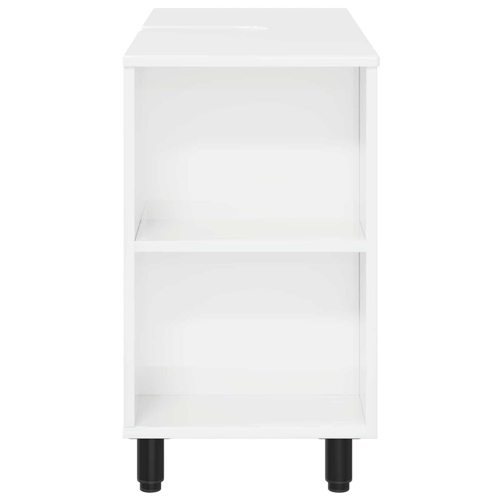 vidaXL Jednostka toaletowa Biały wysoki połysk 80 x 35 x 60 cm
