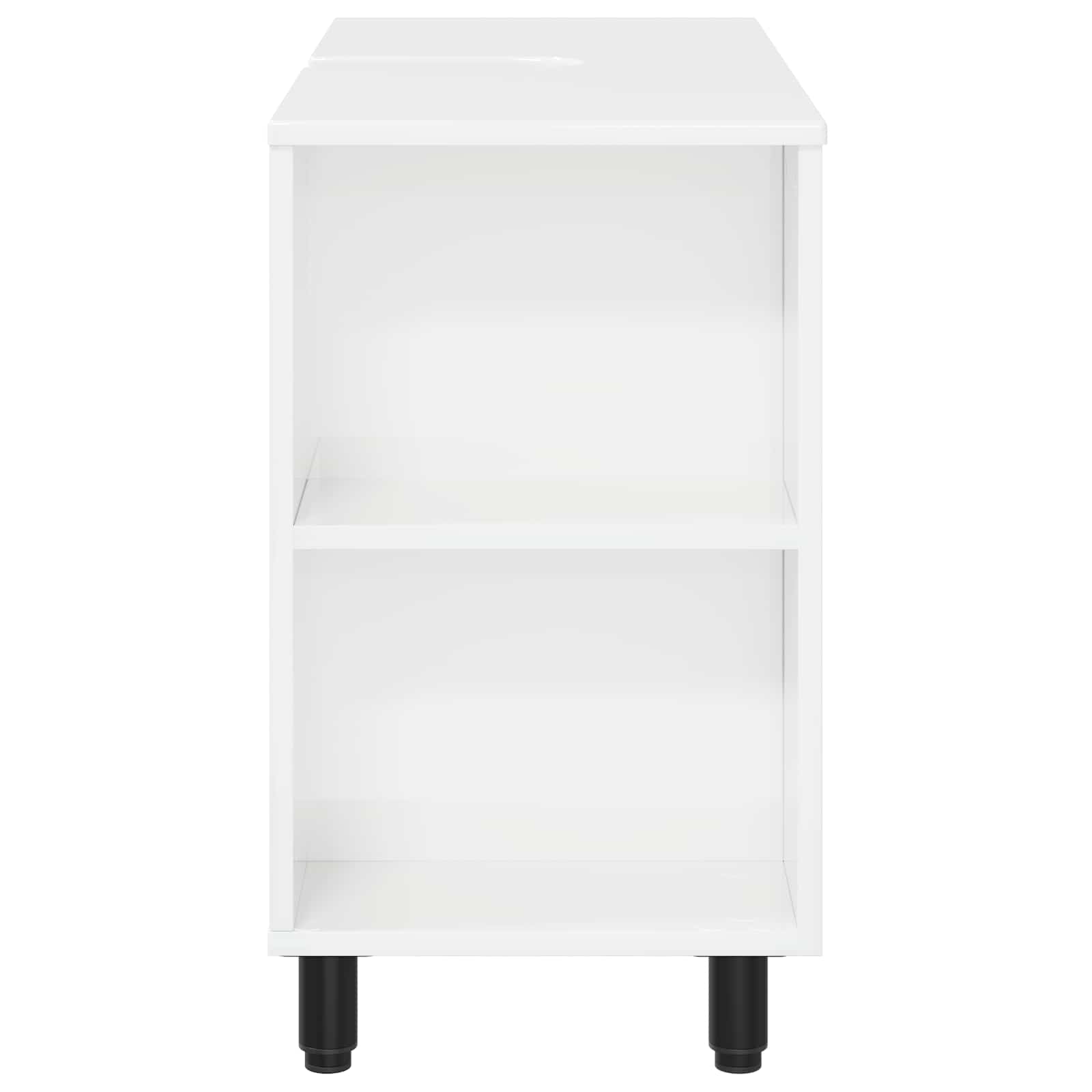 vidaXL Jednostka toaletowa Biały wysoki połysk 80 x 35 x 60 cm
