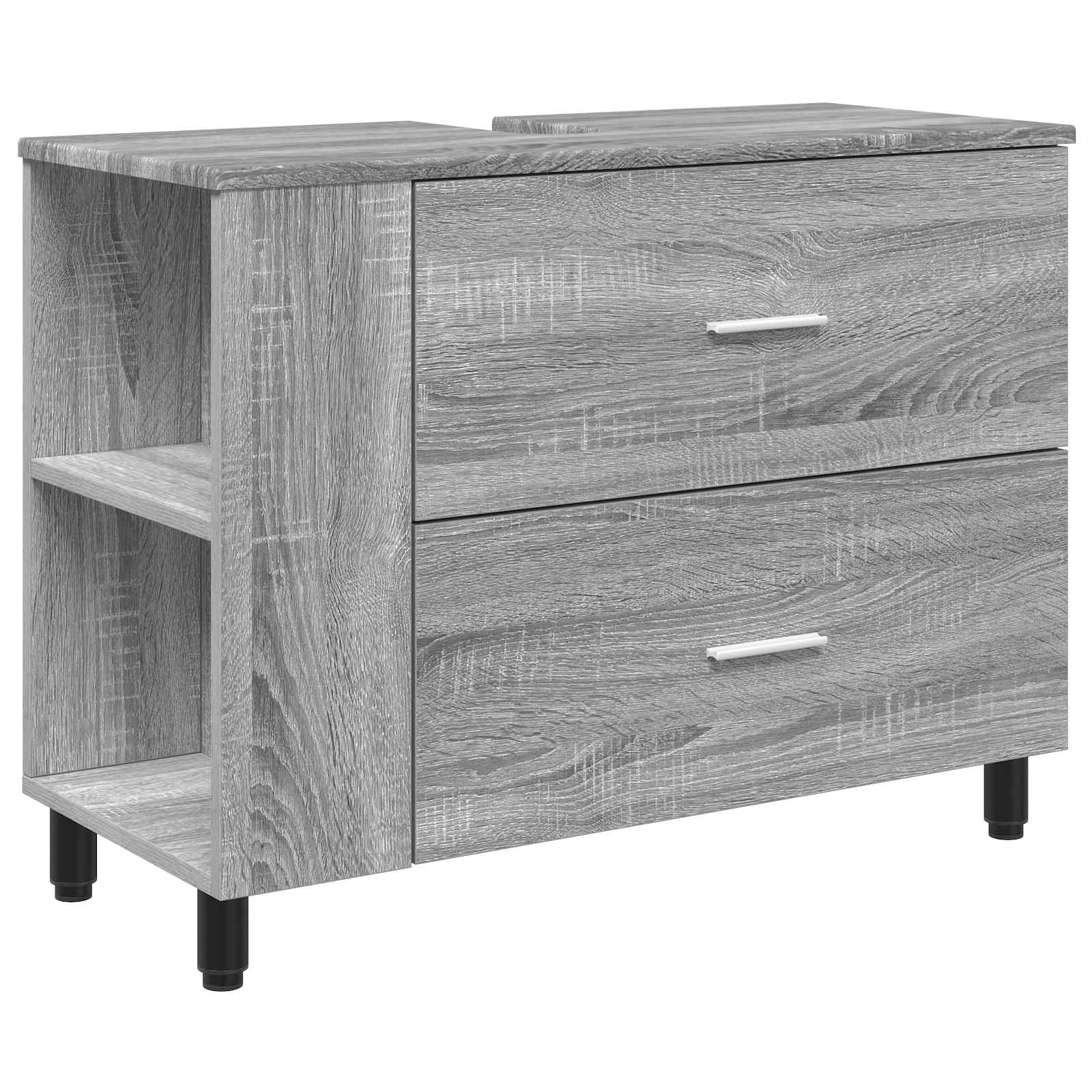 vidaXL Jednostka toaletowa Szary Sonoma 80 x 35 x 60 cm