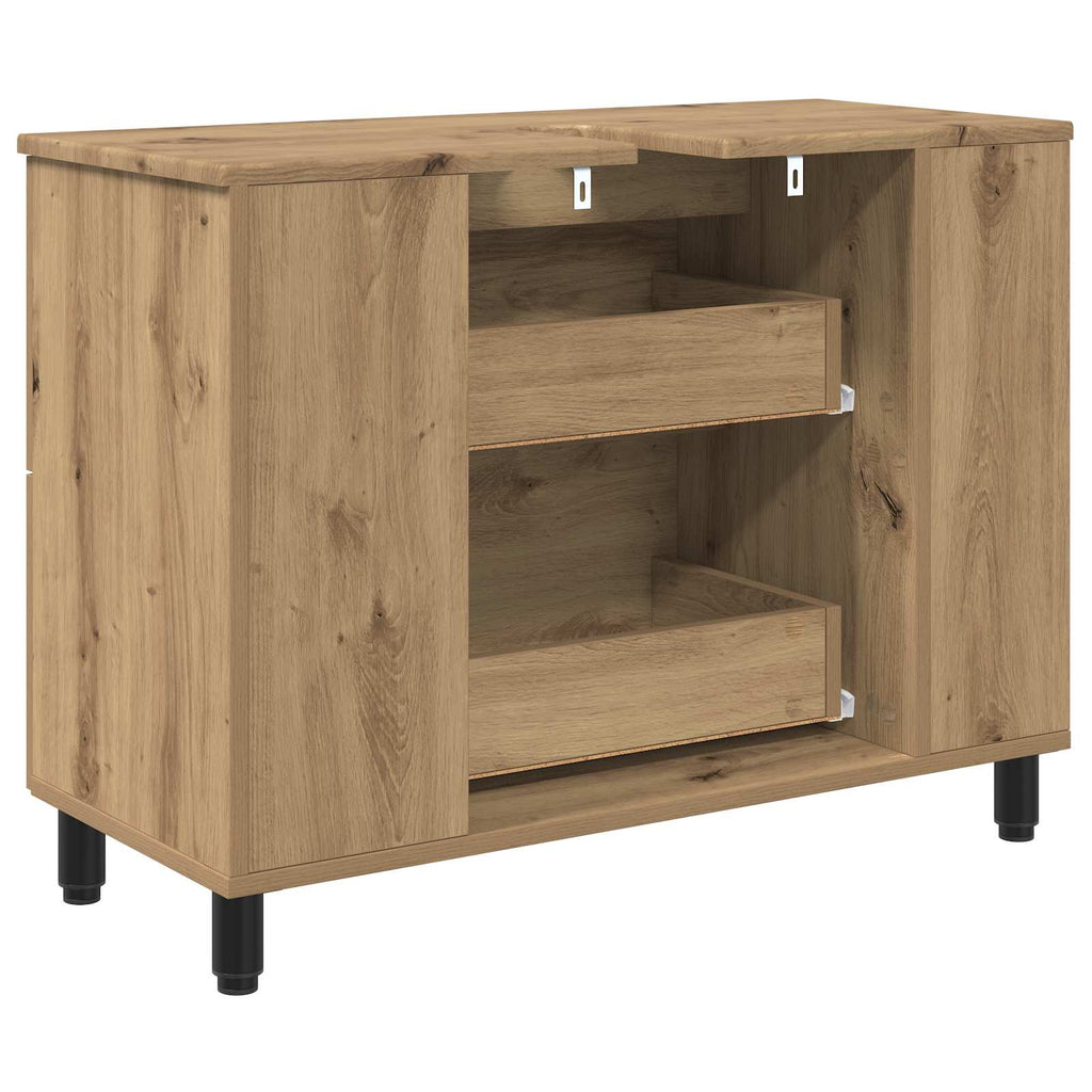 vidaXL Jednostka toaletowa Dąb artisan 80 x 35 x 60 cm