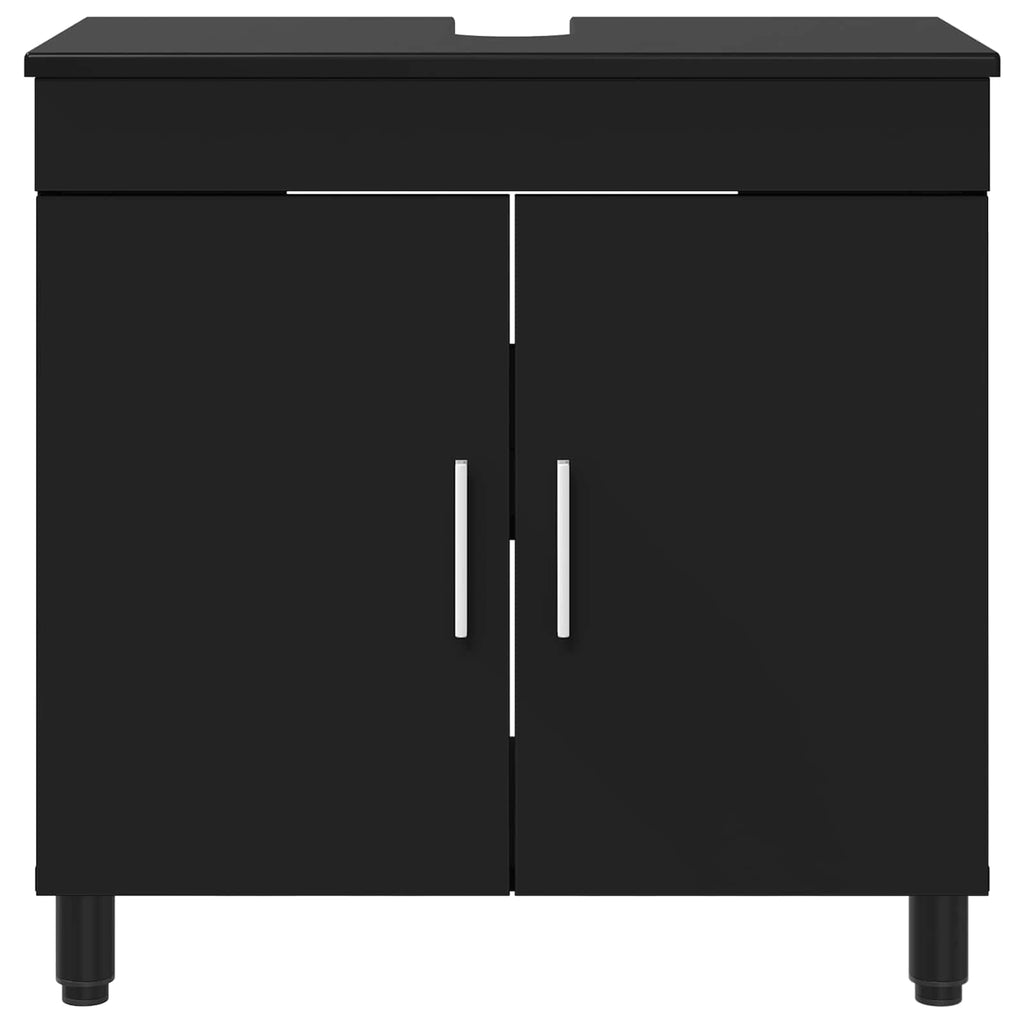vidaXL Jednostka toaletowa Czarny 60 x 35 x 60 cm Drewno inżynieryjne