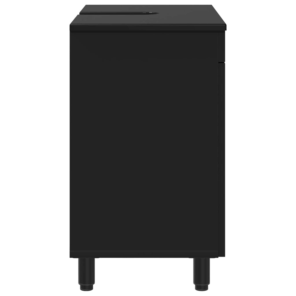 vidaXL Jednostka toaletowa Czarny 60 x 35 x 60 cm Drewno inżynieryjne