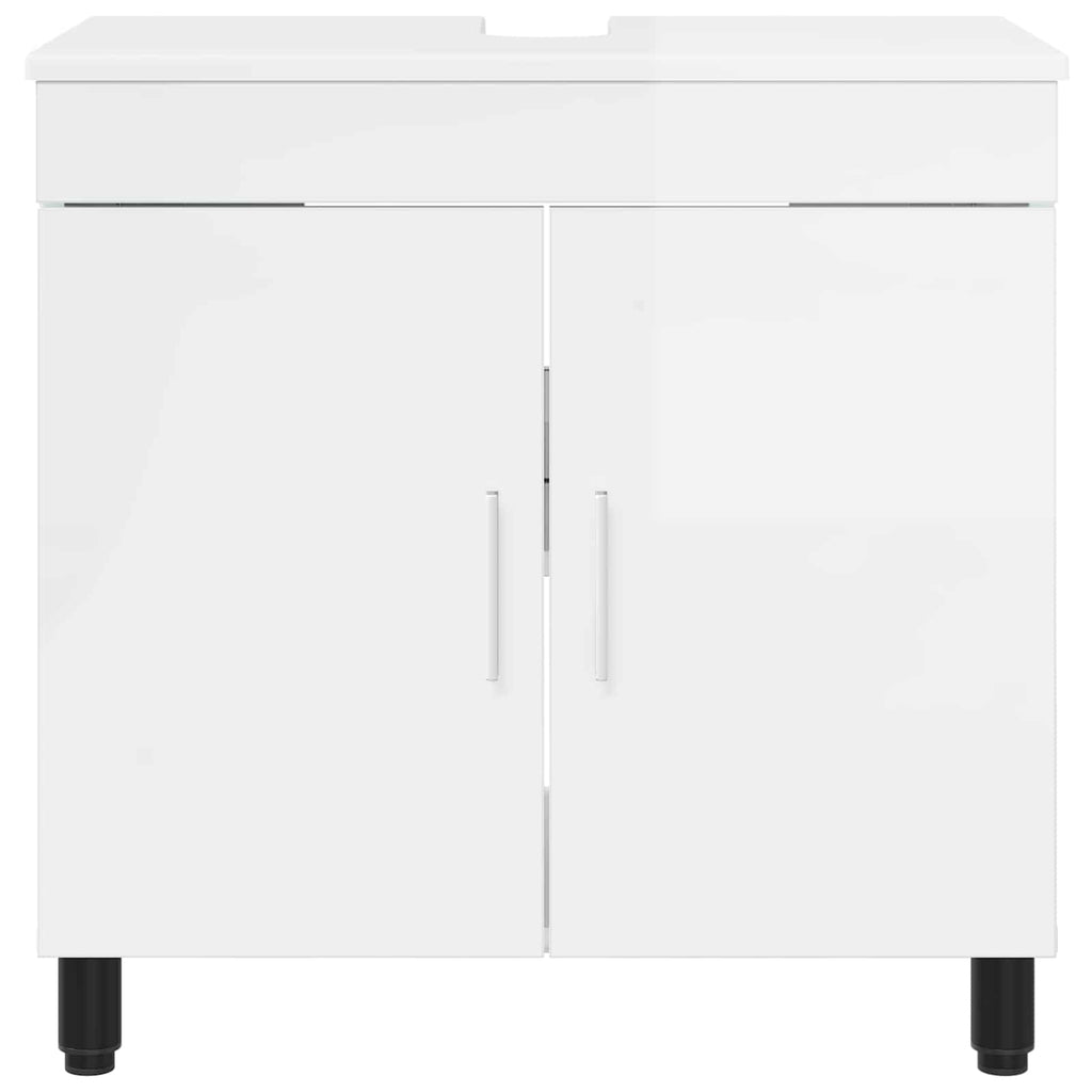 vidaXL Jednostka toaletowa Biały wysoki połysk 60 x 35 x 60 cm