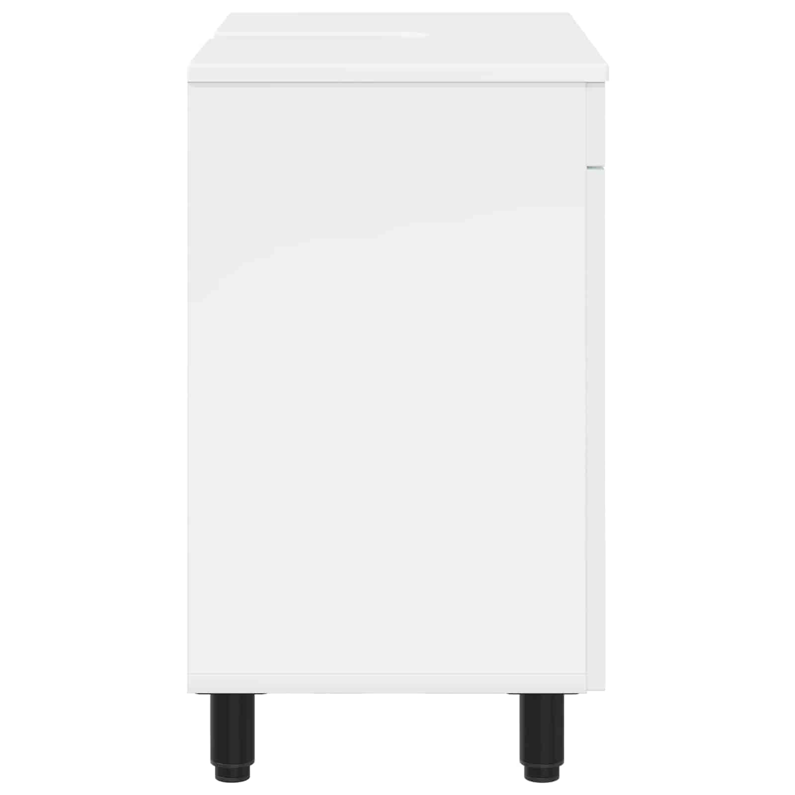 vidaXL Jednostka toaletowa Biały wysoki połysk 60 x 35 x 60 cm