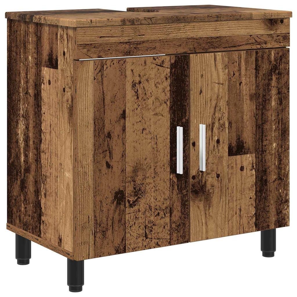 vidaXL Jednostka toaletowa Stare drewno 60 x 35 x 60 cm