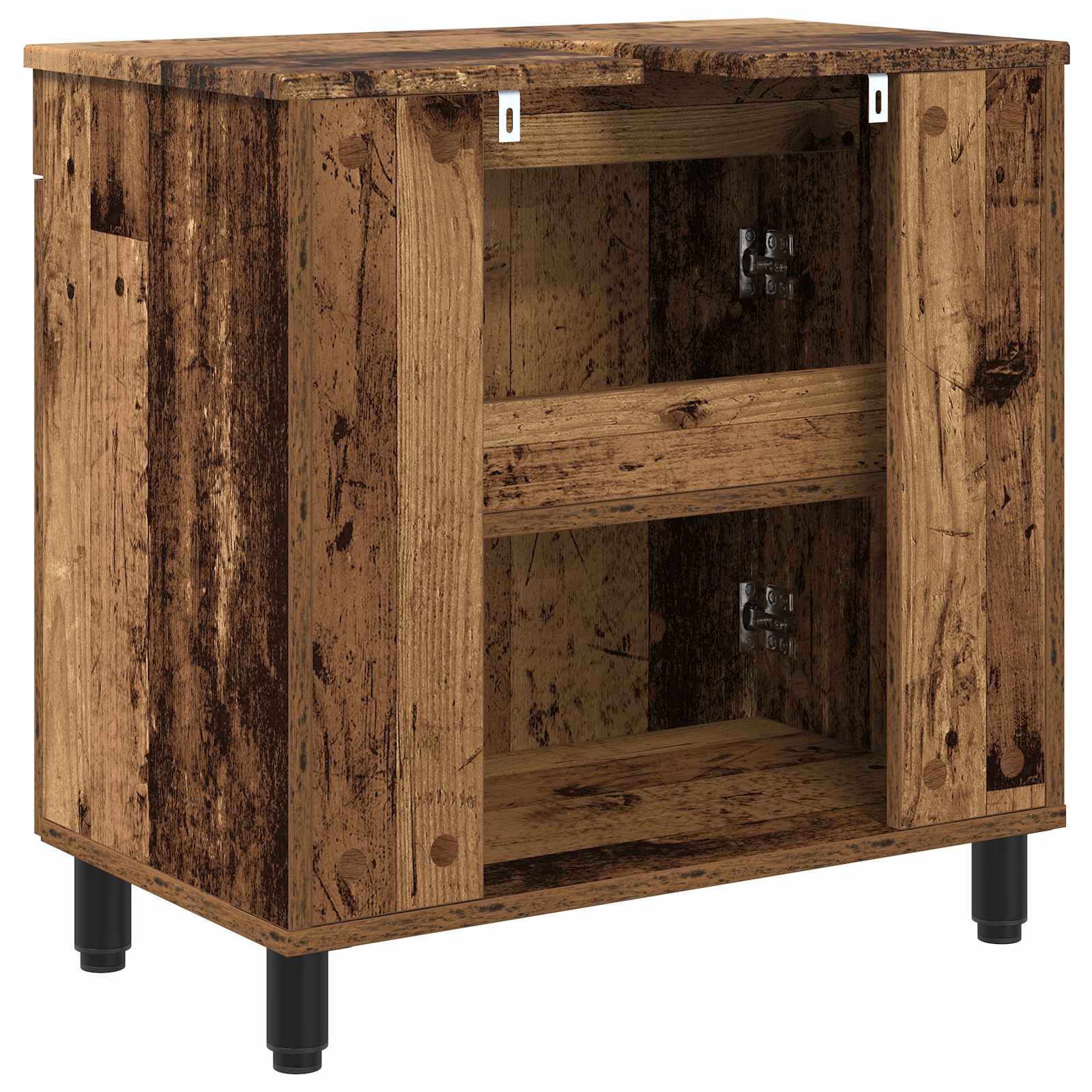 vidaXL Jednostka toaletowa Stare drewno 60 x 35 x 60 cm