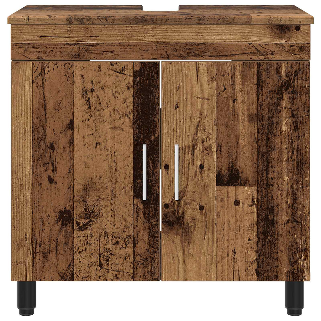 vidaXL Jednostka toaletowa Stare drewno 60 x 35 x 60 cm