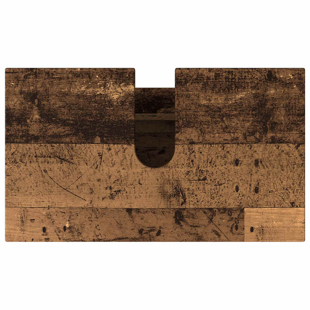 vidaXL Jednostka toaletowa Stare drewno 60 x 35 x 60 cm