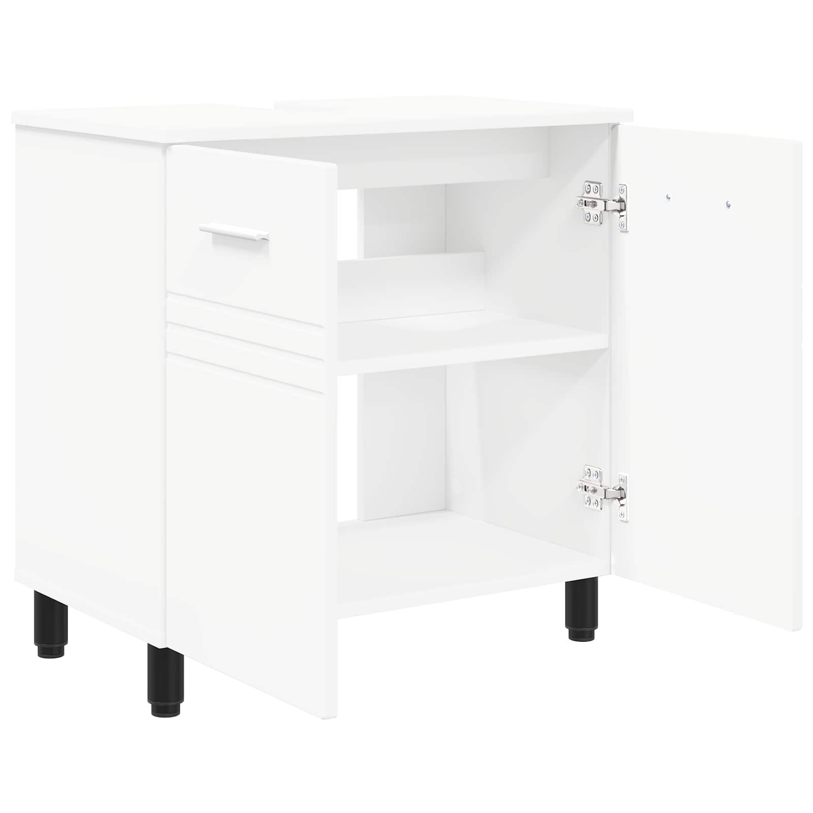 vidaXL Jednostka toaletowa Biały 60 x 35 x 60 cm Drewno inżynieryjne