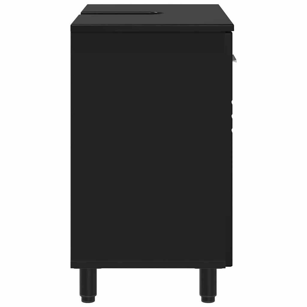 vidaXL Jednostka toaletowa Czarny 60 x 35 x 60 cm Drewno inżynieryjne