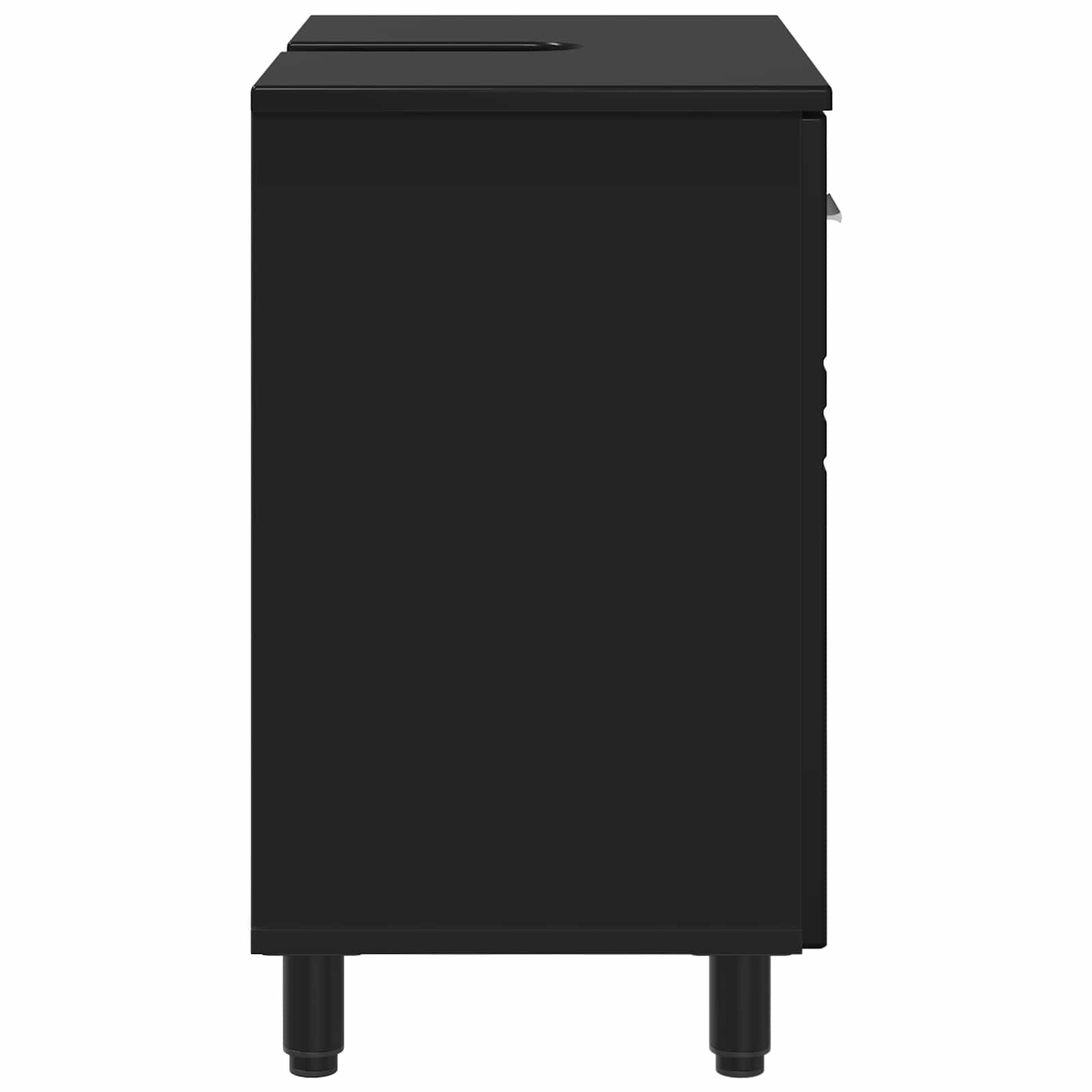 vidaXL Jednostka toaletowa Czarny 60 x 35 x 60 cm Drewno inżynieryjne