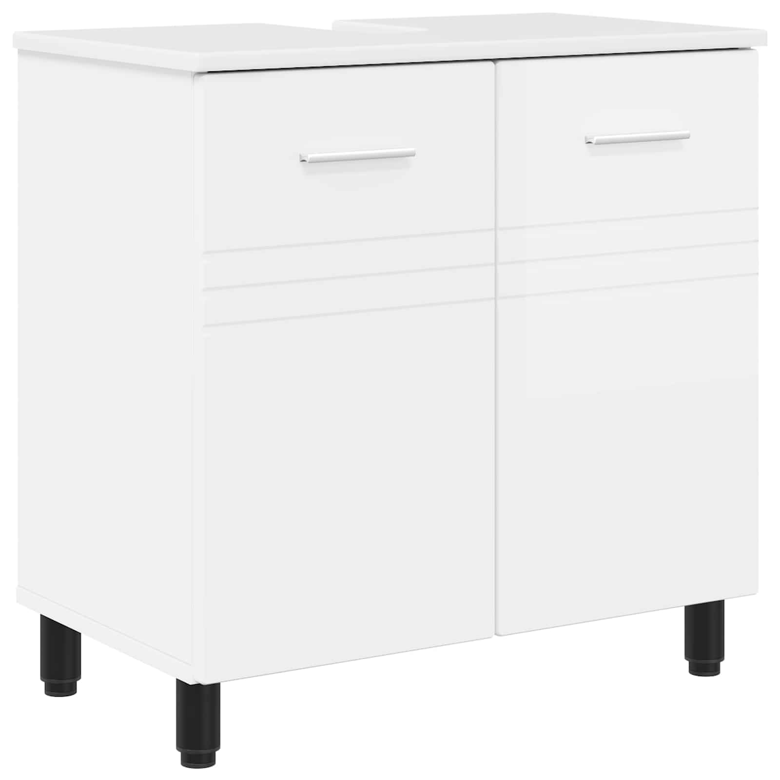 vidaXL Jednostka toaletowa Biały wysoki połysk 60 x 35 x 60 cm