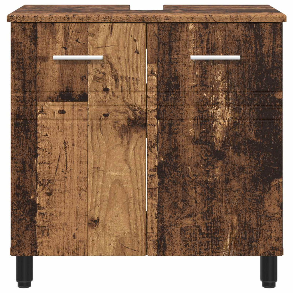 vidaXL Jednostka toaletowa Stare drewno 60 x 35 x 60 cm
