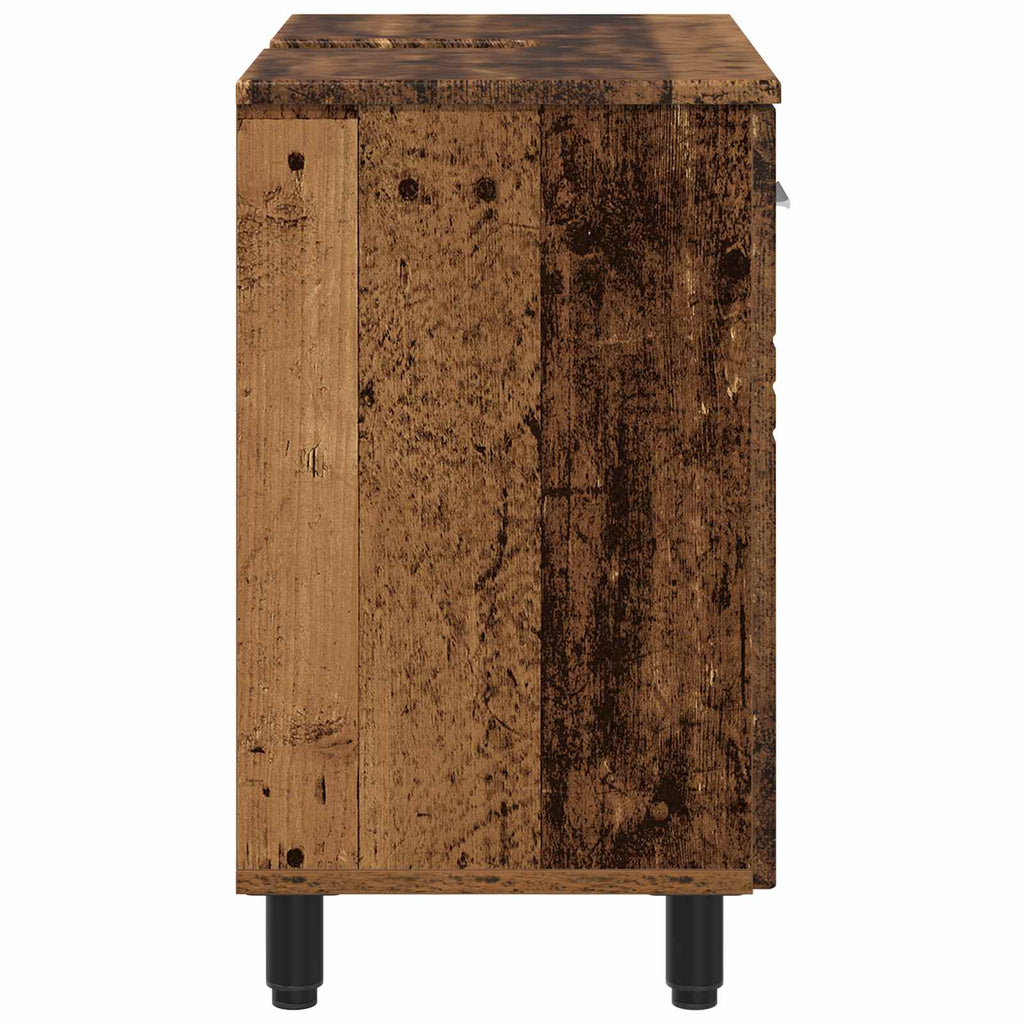vidaXL Jednostka toaletowa Stare drewno 60 x 35 x 60 cm