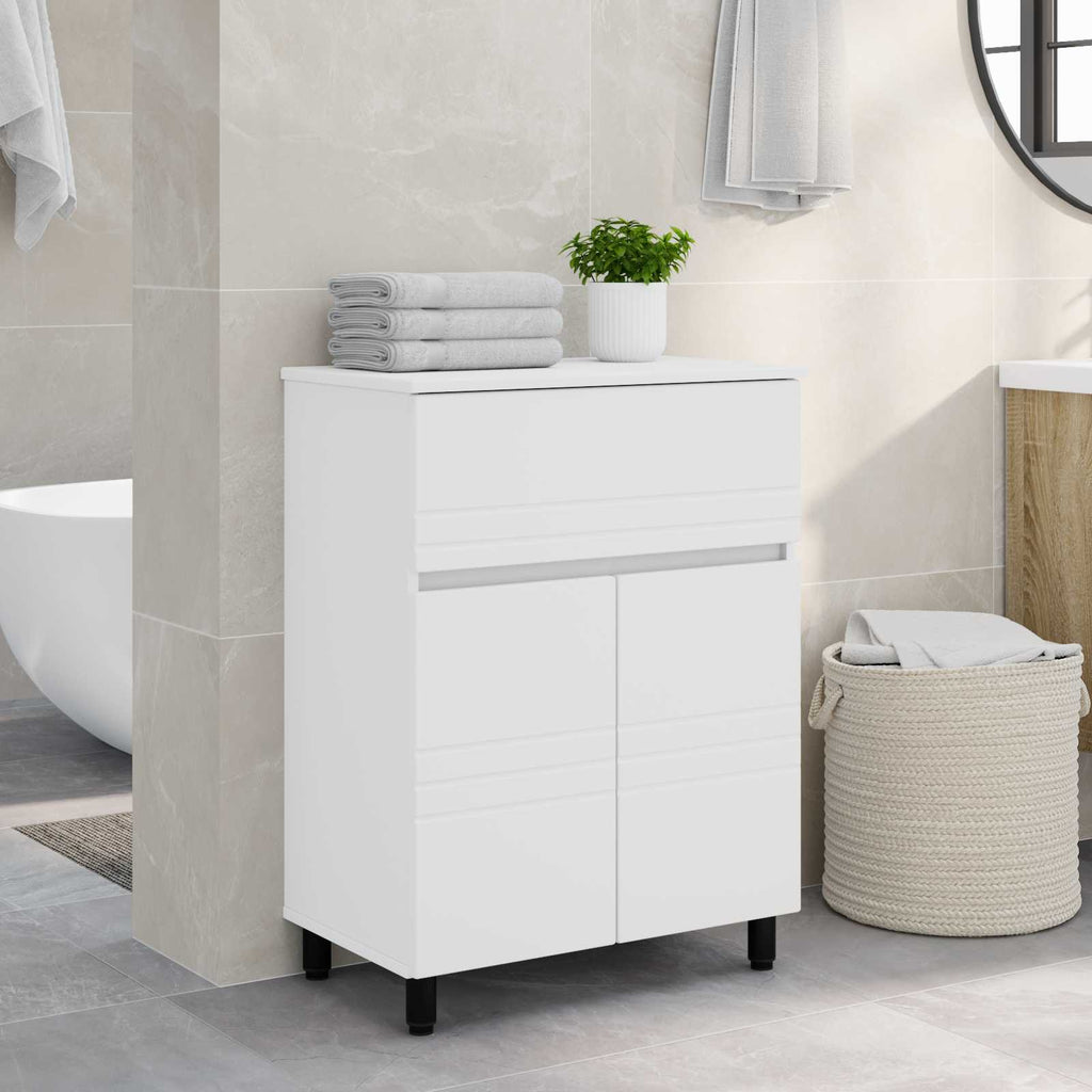 vidaXL Jednostka toaletowa Biały 60 x 35 x 80 cm Drewno inżynieryjne