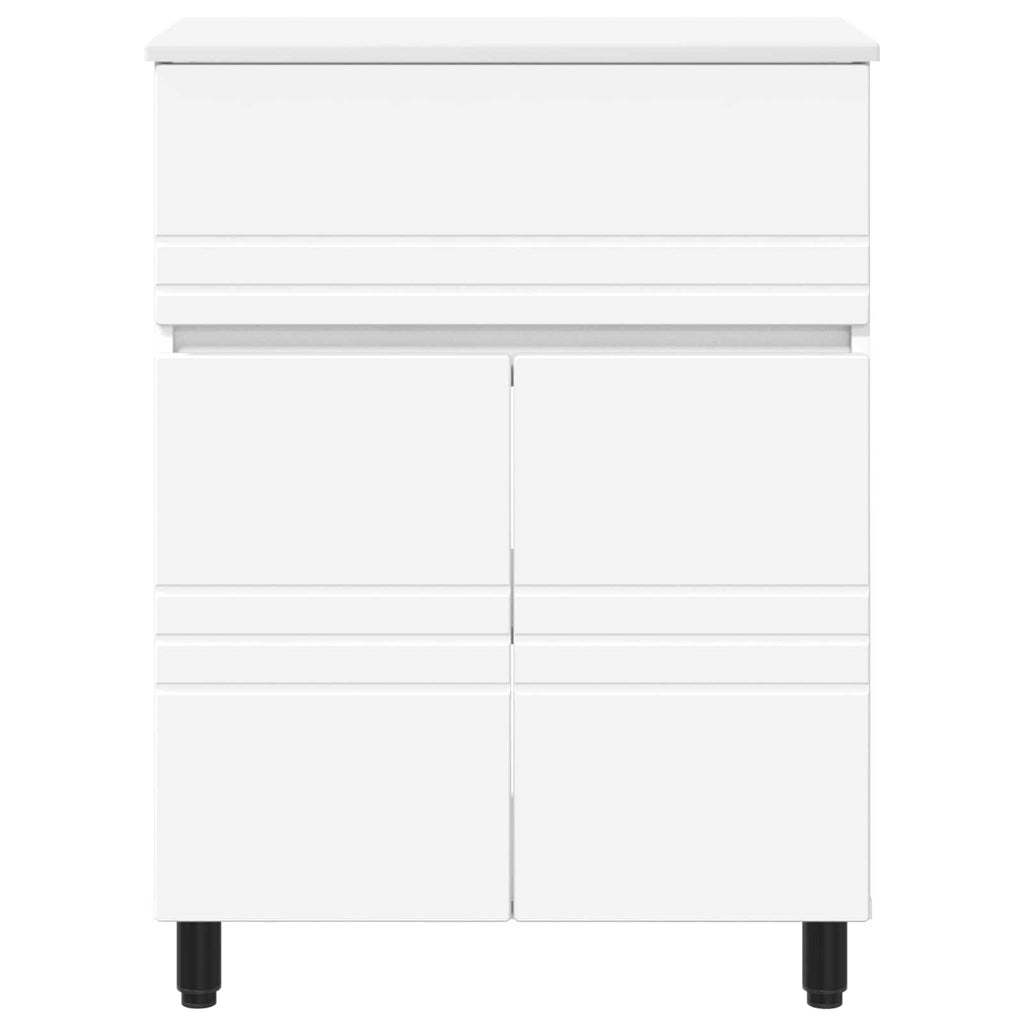 vidaXL Jednostka toaletowa Biały 60 x 35 x 80 cm Drewno inżynieryjne