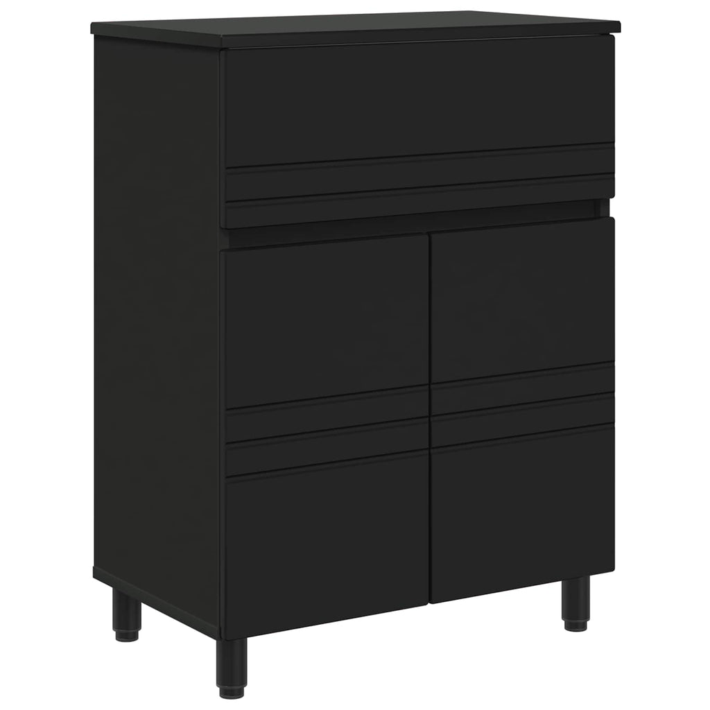 vidaXL Jednostka toaletowa Czarny 60 x 35 x 80 cm Drewno inżynieryjne