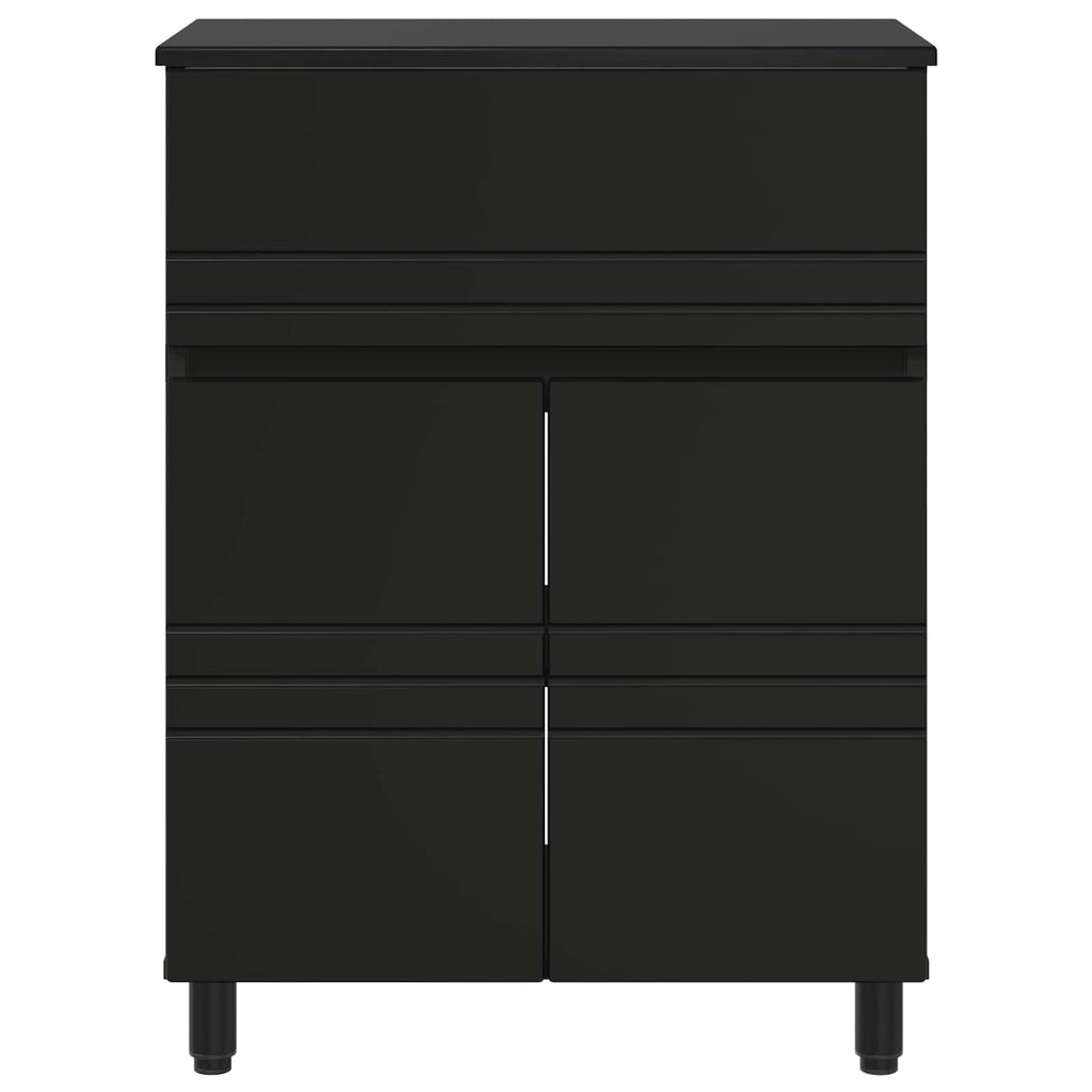 vidaXL Jednostka toaletowa Czarny 60 x 35 x 80 cm Drewno inżynieryjne