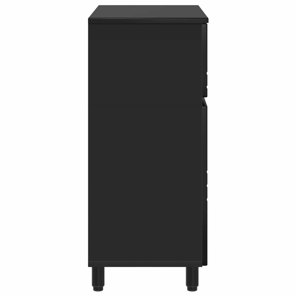 vidaXL Jednostka toaletowa Czarny 60 x 35 x 80 cm Drewno inżynieryjne