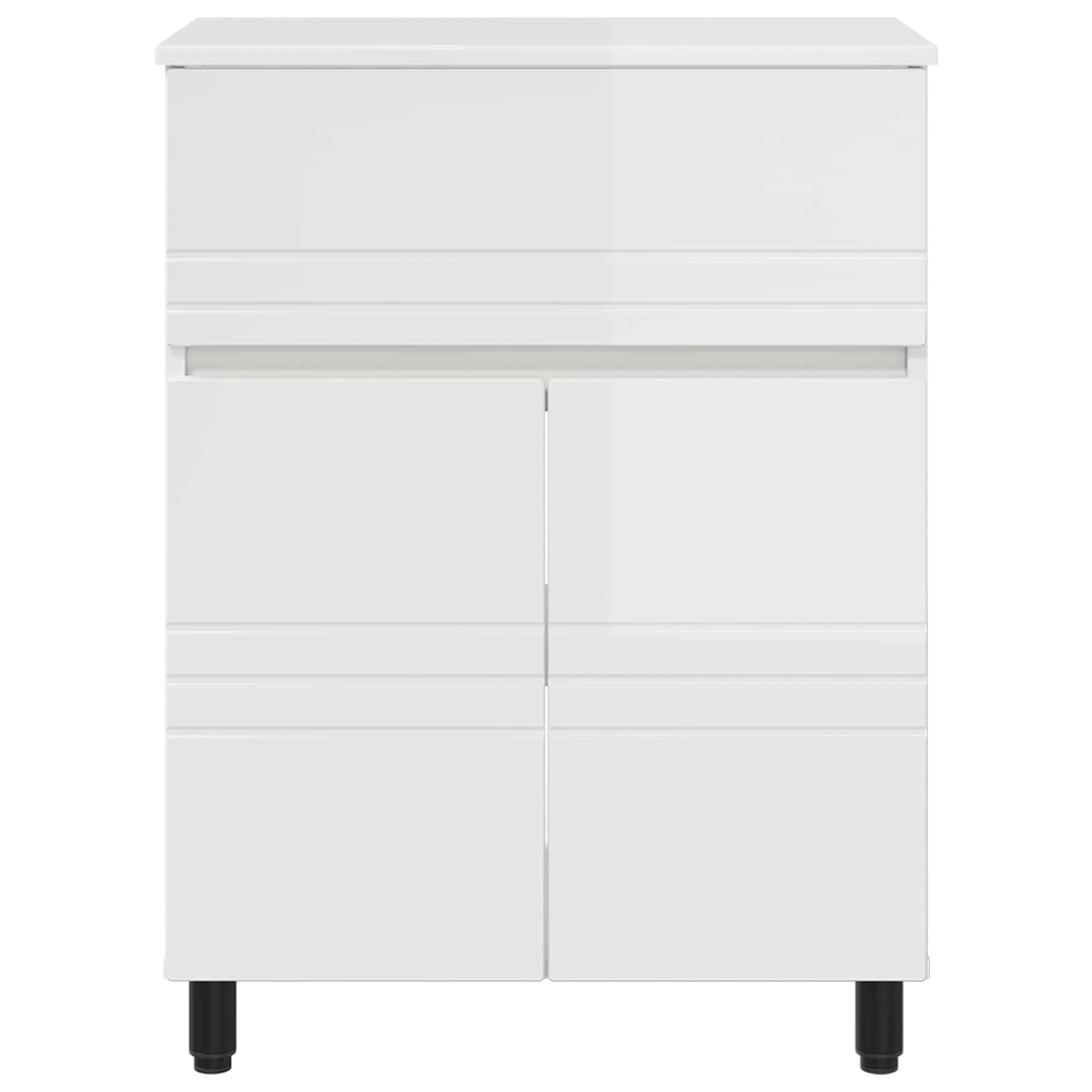 vidaXL Jednostka toaletowa Biały wysoki połysk 60 x 35 x 80 cm